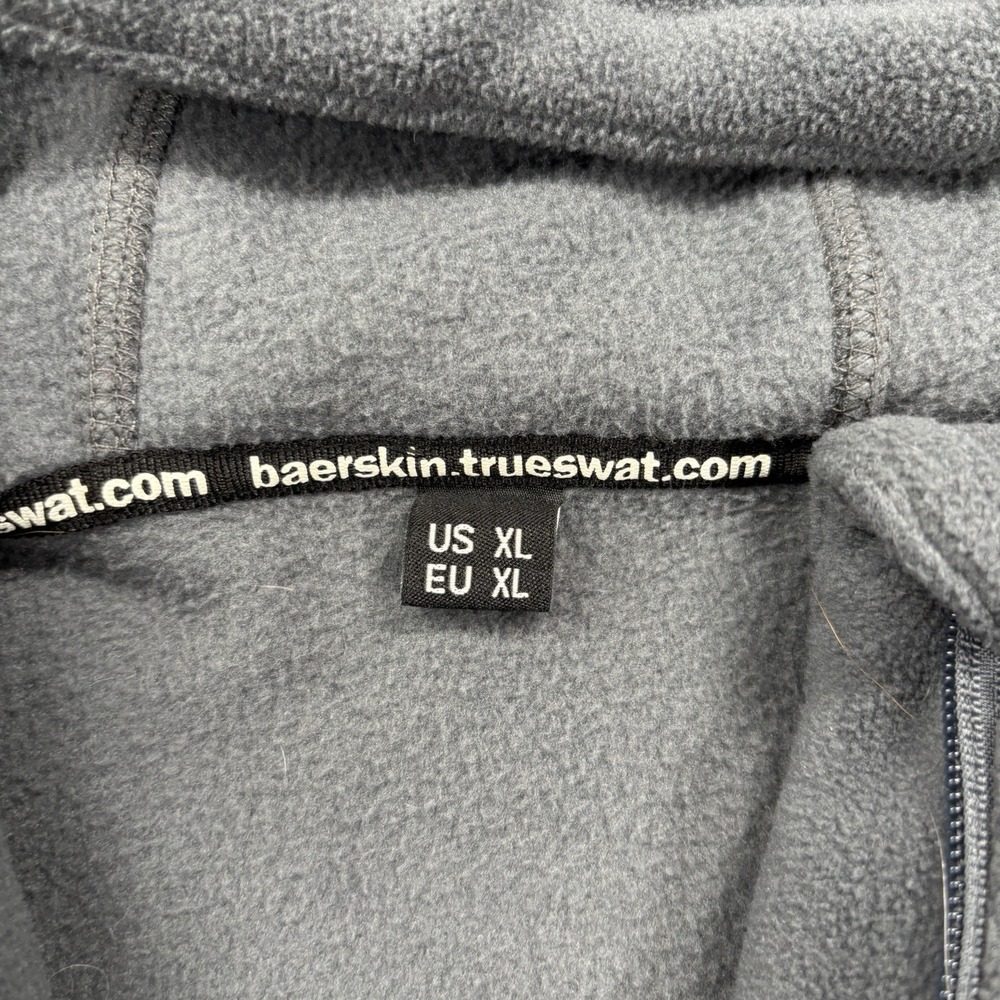 Baerskin Tactical Hoodie V1 Mens XL Gray Full Zip Fleece Multi-Pocket Jacket - Picture 10 of 14